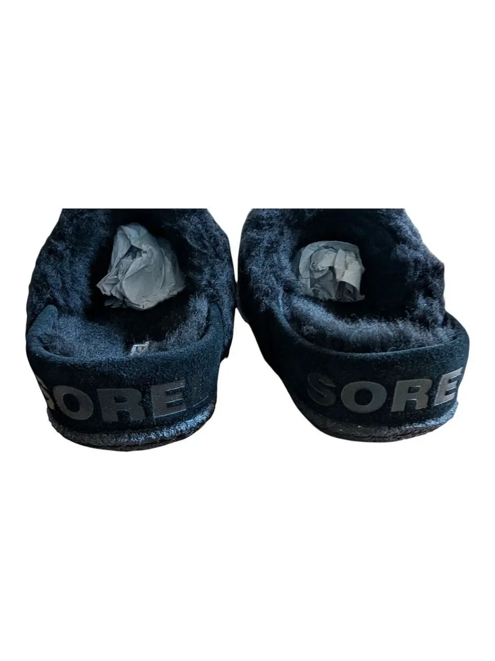 Sorel Youth Nakiska Slide II Kids Black Gold Glitter Sparkle New Box Size 4 NWT